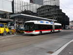 VBSG - Trolleybus Nr.178 unterwegs auf der Linie 4 vor dem Bahnhof bei den Bushaltestellen in St.Gallen am 09.03.2018