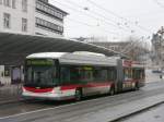 VBSG - Hess Swisstrolley BGT-N2C Nr.172 unterwegs auf der Linie 3 in der Stadt St.Gallen am 10.01.2010