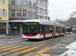 VBSG - Hess Swisstrolley BGGT-N2C Nr.192 unterwegs auf der Linie 1 in der Stadt St.Gallen am 16.01.2010
