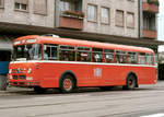 VBZ Oldtimer Bus Saurer Prototyp  5 DUP  Nr.359  Bj 1959.
1974 Orangefarbener VST / BFU Versuchsanstrich.
1974 Seebach ZH 
