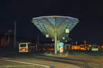 Busbahnhof Sassnitz bei Nacht. - 17.09.2016

