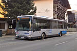 Iveco-Irisbus Crossway von Ötztaler (IM-OVG67) als Skibus Linie 44 an der Hst. Sölden Hotel Hubertus. Aufgenommen 4.3.2025.