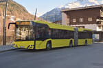 Solaris Urbino von Ötztaler (IM-OVG18) als Skibus Linie 44 an der Hst. Sölden Postamt. Aufgenommen 4.3.2025.