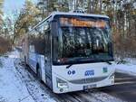 Iveco Crossway der MVVG in Plau am See am 08.01.2024