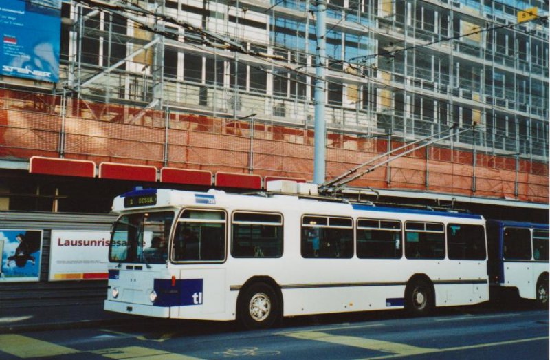 TL Lausanne Nr. 726 FBW/Hess Trolleybus am 22. Dezember 2008 Lausanne, Rue Neuve