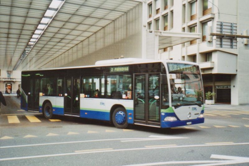 TPL Lugano Nr. 19/TI 163'636 Mercedes Citaro am 9. Dezember 2008 Lugano, Centro