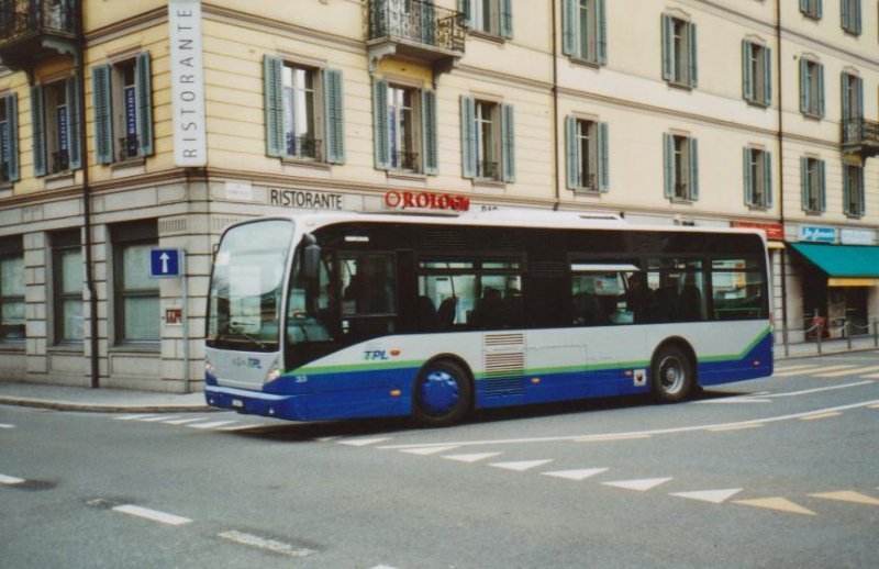 TPL Lugano Nr. 33/TI 140'137 Van Hool am 9. Dezember 2008 Lugano, Centro