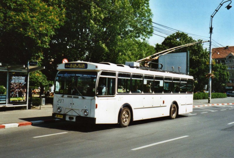 Tursib, Sibiu Nr. 237/SB-0101 FBW/Hess Trolleybus (ex TL Lausanne Nr. 705) am 27. Mai 2009 Sibiu, Parcul Theretulu