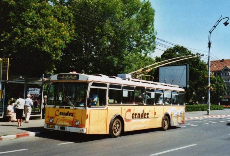 Tursib, Sibiu Nr. 242/SB-0094 FBW/Hess Trolleybus (ex TL Lausanne Nr. 717) am 27. Mai 2009 Sibiu, Parcul Theretulu