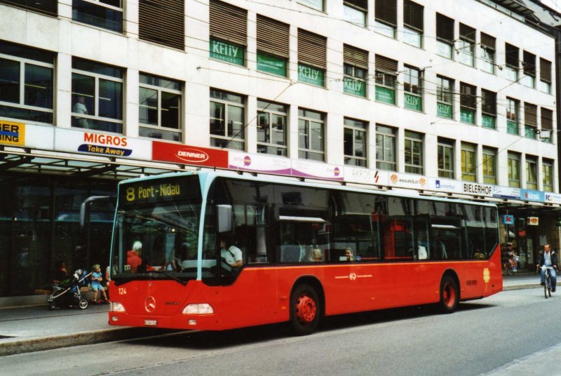 VB Biel Nr. 124/BE 560'124 Mercedes Citaro am 8. Juni 2009 Biel, Guisanplatz