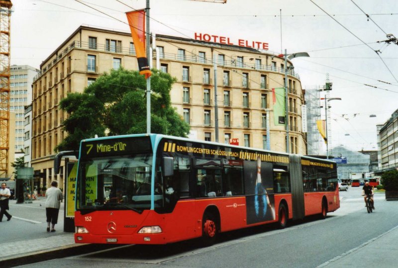 VB Biel Nr. 152/BE 572'152 Mercedes Citaro am 8. Juni 2009 Biel, Guisanplatz