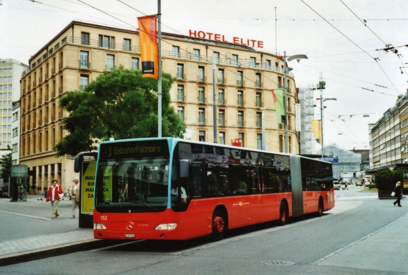 VB Biel Nr. 153/BE 653'153 Mercedes Citaro am 8. Juni 2009 Biel, Guisanplatz