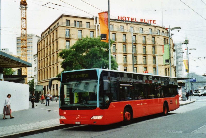 VB Biel Nr. 181/BE 654'181 Mercedes Citaro am 8. Juni 2009 Biel, Guisanplatz