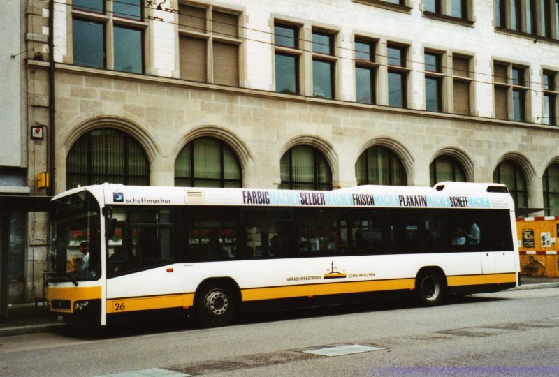 VBSH Schaffhausen Nr. 26/SH 38'026 Volvo am 6. Juni 2009 Schaffhausen, Bahnhof