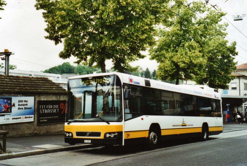 VBSH Schaffhausen Nr. 29/SH 38'029 Volvo am 6. Juni 2009 Schaffhausen, Bahnhof