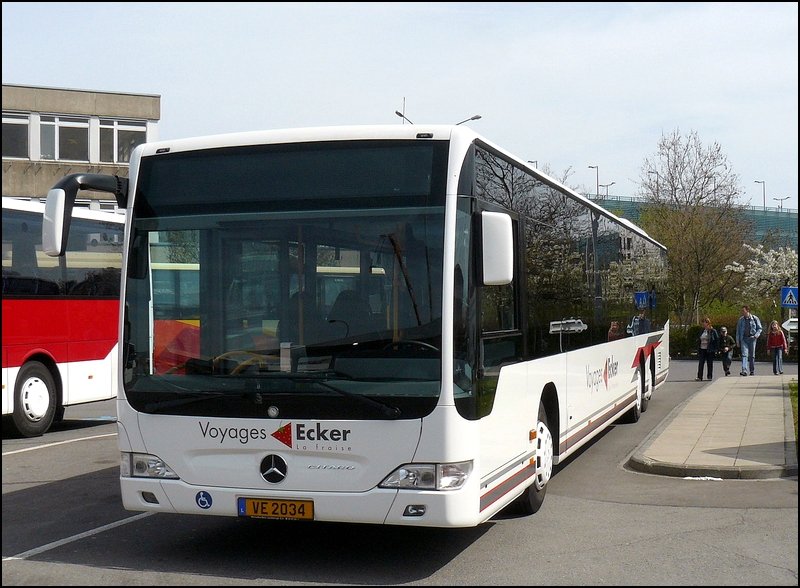 (VE 2034) Mercedes Citaro des Busunternehmens Ecker (La Fraise) aus Steinsel fotografiert am Tag der offenen Tr in Luxemburg-Hollerich. 27.40.08
