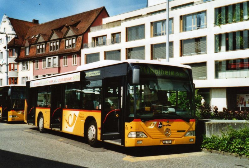 Voegtlin-Meyer, Brugg Nr. 106/AG 7304 Mercedes Citaro am 8. Juni 2009 Brugg, Bahnhof