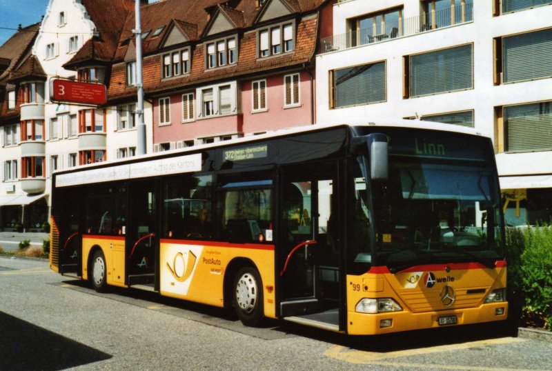 Voegtlin-Meyer, Brugg Nr. 99/AG 15'700 Mercedes Citaro am 8. Juni 2009 Brugg, Bahnhof