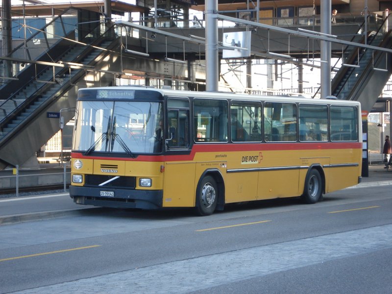 Volvo B10 M SO 20143 von PU Steiner Messen beim Bahnhof Zollikofen