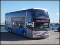 Neoplan Skyliner von Benninghoff aus Deutschland im Stadthafen Sassnitz am 06.08.2012 