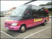 Mercedes Super Sprinter von Leutert aus Deutschland im Stadthafen Sassnitz am 31.10.2012