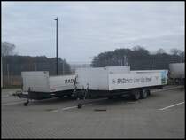 Fahrradanhnger der RPNV in Bergen am 15.11.2012