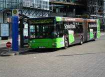 MAN Niederflurbus 2. Generation auf der Linie 622 nach Wuppertal Hauptbahnhof am S-Bahnhof Wuppertal Oberbarmen.(15.9.2013) 
