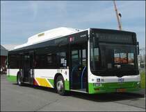 (NK 8953) Dieser MAN Lions City-2876 LUH02 (BJ 2006) der TICE (Tramways Intercommunaux du Canton d'Esch) f�hrt mit Erdgas. Das Bild wurde am 27.04.08 beim Stra�enbahndepot in Hollerich gemacht.