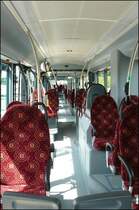 Innenansicht des Van Hool AGG 300 der Firma Emile Weber aus Canach. 27.04.08