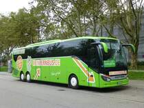 Setra S 517 HD Evobus-Vorfhrwagen mit  Mein Fernbus -Lackierung, Karlsruhe 19.09.2013
