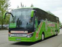 Setra S 517 HD Evobus-Vorfhrwagen mit  Mein Fernbus -Lackierung, Karlsruhe 19.09.2013