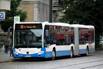 Mercedes-Benz O 530 III(Citaro 2.Generation)als Linie 25 von Doberaner Platz nach Thomas-Morus-Str in der Haltestelle Doberaner Platz,Rostock.20.09.2013