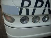 Lampen vom Neoplan Euroliner der RPNV in Bergen am 27.11.2012