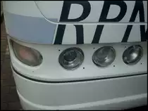 Lampen vom Neoplan Euroliner der RPNV in Bergen am 27.11.2012