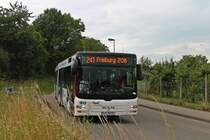 MAN LionsCity am 25.06.2013 von Rast-Reisen als Linie 241 nach Freiburg ZOB. (Ortsrand von Schallstadt)
