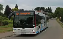 MAN Lino´s City von Rast-Reisen am 25.06.2013 als Linie 241 nach Bremgarten, hier am Rand von Schallstadt.