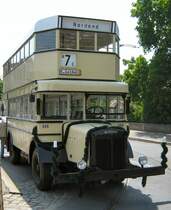 B�sing-Doppeldeckerbus in Pankow als Linie 7 E nach Nordend, Sonderverkehr Mai 2007