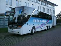 Vor dem Parkhotel in Bergen/Rgen stand,am 06.September 2013,dieser SETRA S415 HDH.