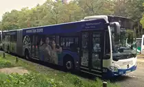 Dieser Mercedes-Benz Citaro G 2 der Stadtwerke Kaiserslautern (Wagen Nr. 357) stand w�hrend eines Bundesligaspiels des 1.FCK auf einem Parkplatz und wartete auf seinen Einsatz.
