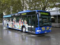 VZO - Mercedes Citaro  Nr.30  ZH  523330 vor dem Bahnhof in Zrich Altstetten am16.09.2013