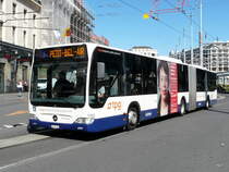 TPG - Mercedes Citaro  Nr.1185  GE  960935 unterwegs auf der Linie 1 in Genf am 09.09.2013