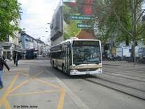 Citaro Nr. 50 verl�sst am 24.4.08 die Station Opernhaus, ca. 100m sp�ter hat er am Bellevue seine Endstation erreicht.