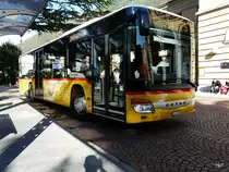 Postauto - Setra S 414 NF  TI  162734 in Bellinzona am 18.09.2013