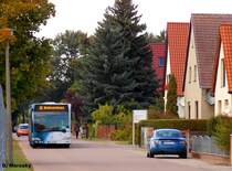 Wagen 593 der VBBr am Turnerheim in der Havelstadt