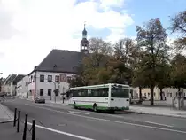 Der O407 f�hrt auf der Linie 216 aus Marienberg nach Zschopau. Marienberg, Ratsstrasse. (17.9.2013)