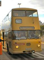 Linienverkehr auf der Ausflugslinie 218 zur Pfaueninsel. Unterwegs ist im Sommer ein Kurs mit hist. fahrzeug, 2007