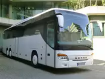Setra S 416 GT-HD Vorf�hrwagen, f�r Schlienz unterwegs, Karlsruhe 22.09.2013