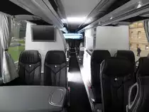 Mercedes Travego L Euro 6  vip-shuttle.com  von innen, unterwegs f�r Golf Mercedes Trophy World Final 2013, Stuttgart 28.09.2013