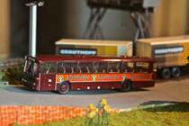 Eine qualitativ bessere Aufnahme meines Mercedes-Benz O 307 auf meiner Modelleisenbahnanlage.