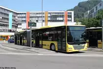 STI Nr. 144 (MAN A23 Lion's City GL) am 2.8.2013 beim Bhf. Thun